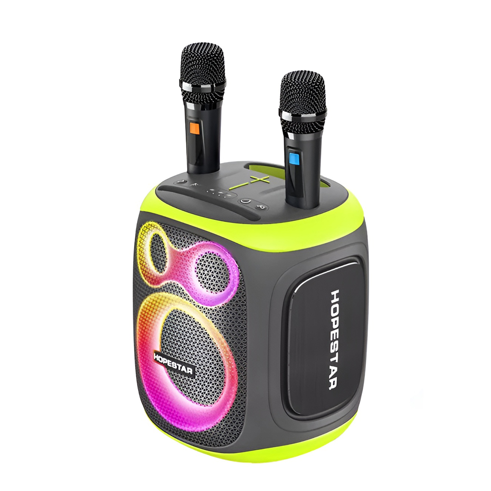 Hopestar Party Speaker Party130 with 2 Wireless Microphones, 120W, Black - Image 2