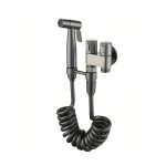 Hygienic Shower (watering can, hose, tee, bracket) 2 Meters, Black