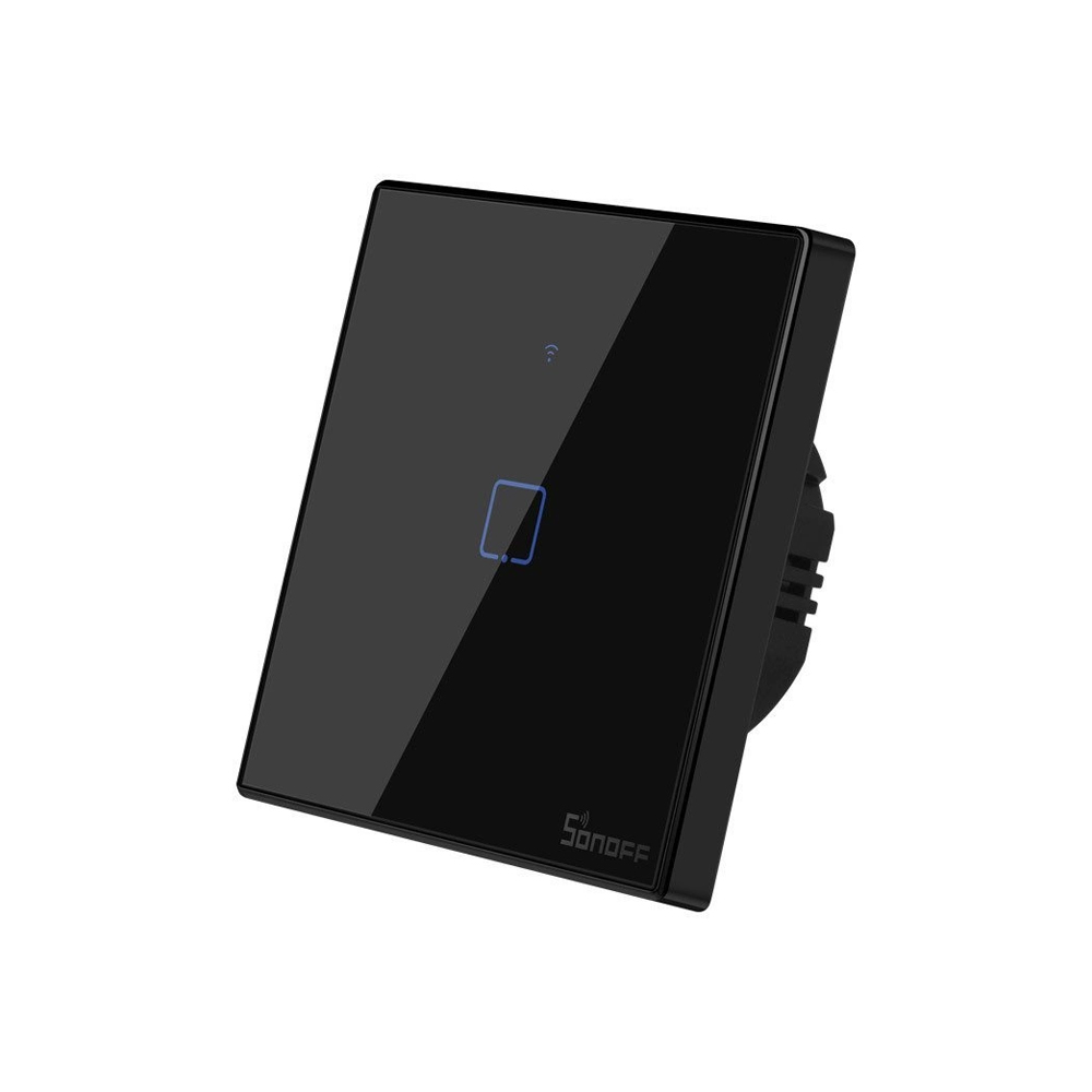 Sonoff Wi-Fi Smart Touch Wall Switch TX Series 1-Gang (Neutral Wire), Black - Image 2