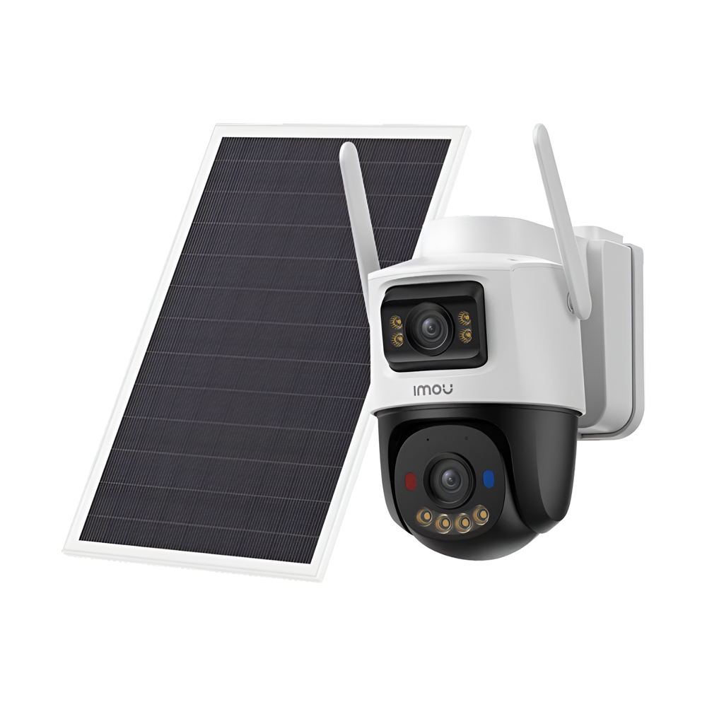 imou Outdoor AOV PTZ Dual Security Camera with 8W Solar Panel Wi-Fi+4G 3K 5+5MP, White