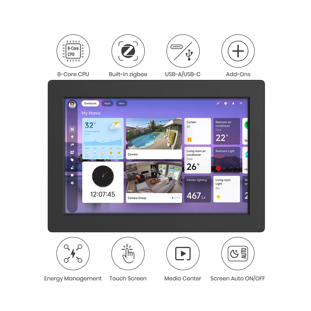 LinknLink ISG Display Max 10" Touch 4 + 32GB ( WiFi 2.4/5GHz, Bluetooth, Zigbee Built-in) - Image 3