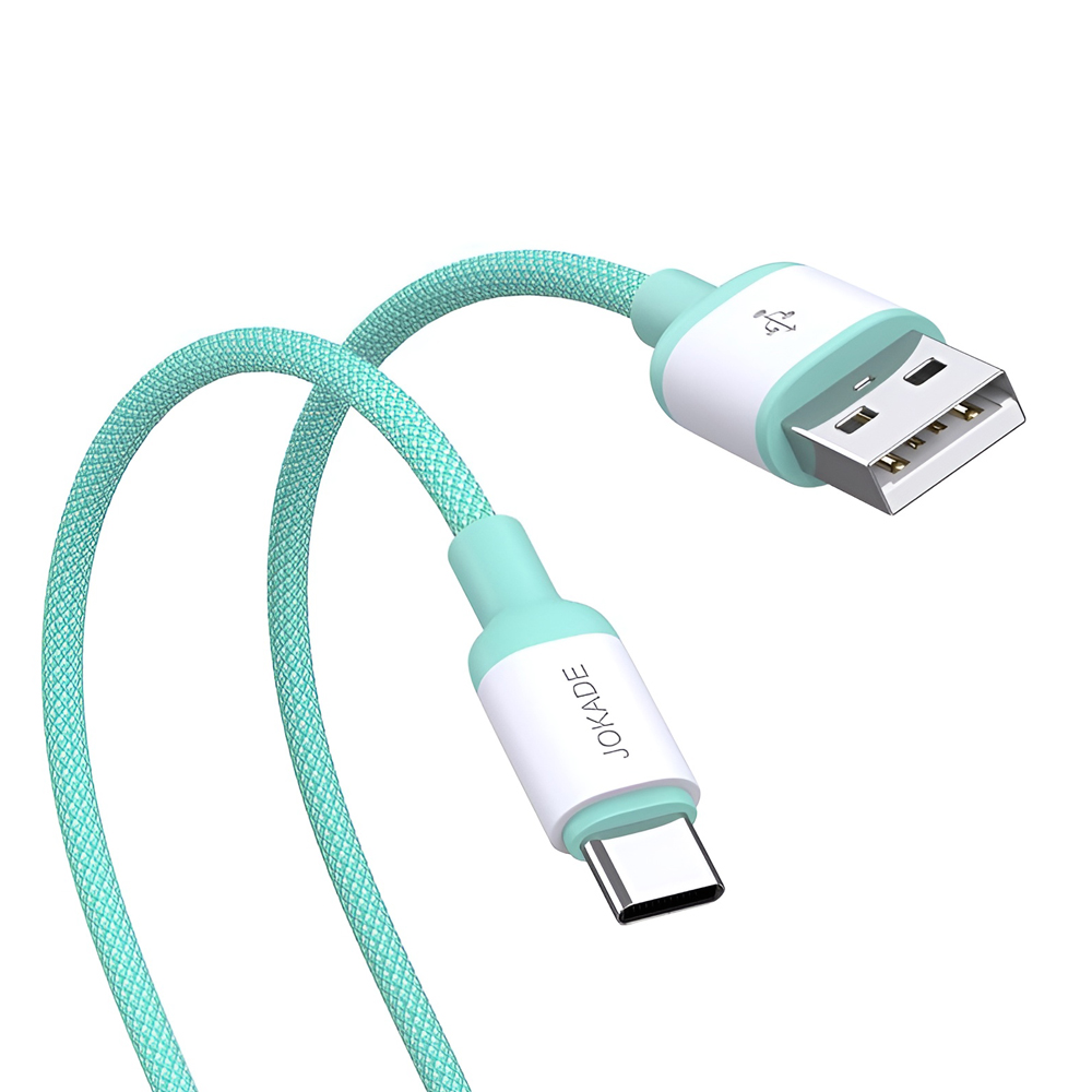 Jokade Cable USB-A to Type-C 5A 60W 1M JA014, Green - Image 2
