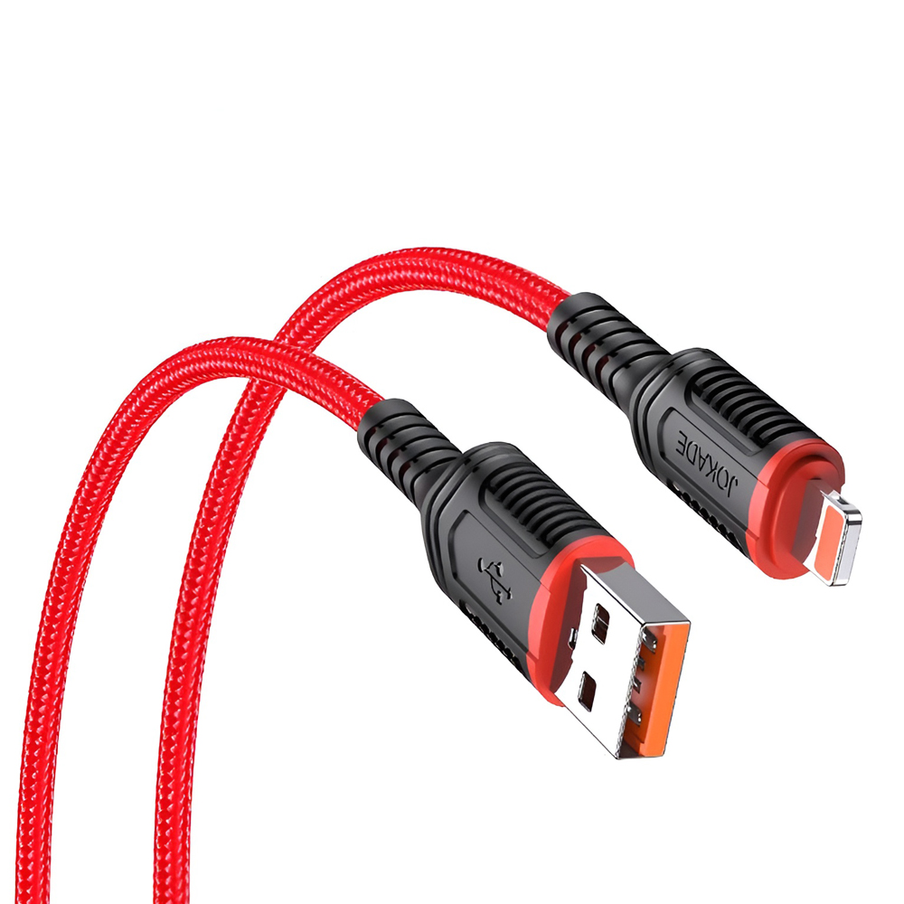 Jokade Cable USB-A to Lightning 3A 1m JA019, Red - Image 2
