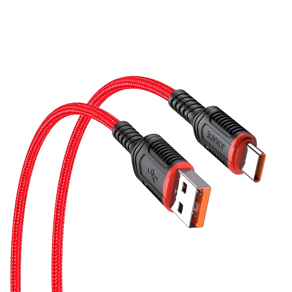 Jokade Cable USB-A to Type-C 5A 60W 1m JA019, Red - Image 2