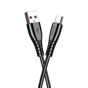 Jokade Cable USB-A to Type-C 5A 1M JA043, Black