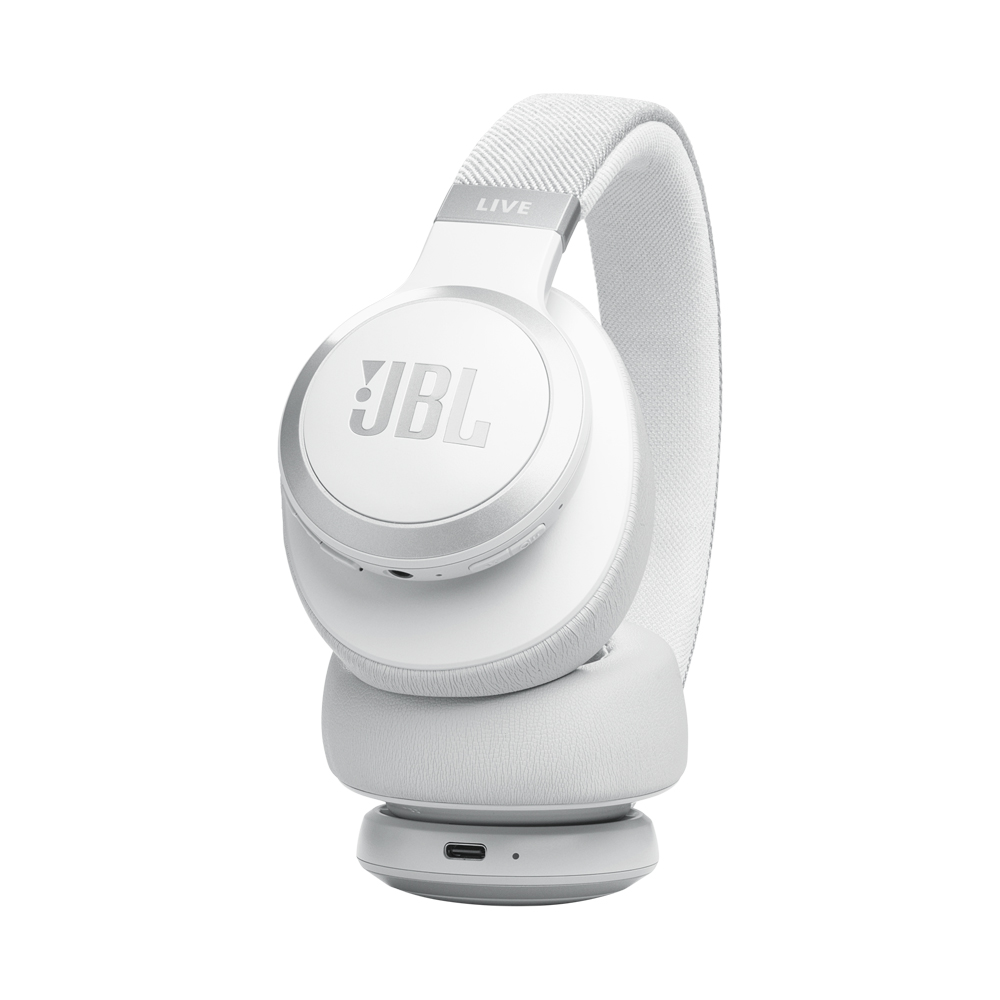 JBL On-Ear Headphones with MIC Bluetooth Live 770NC, White - Image 3