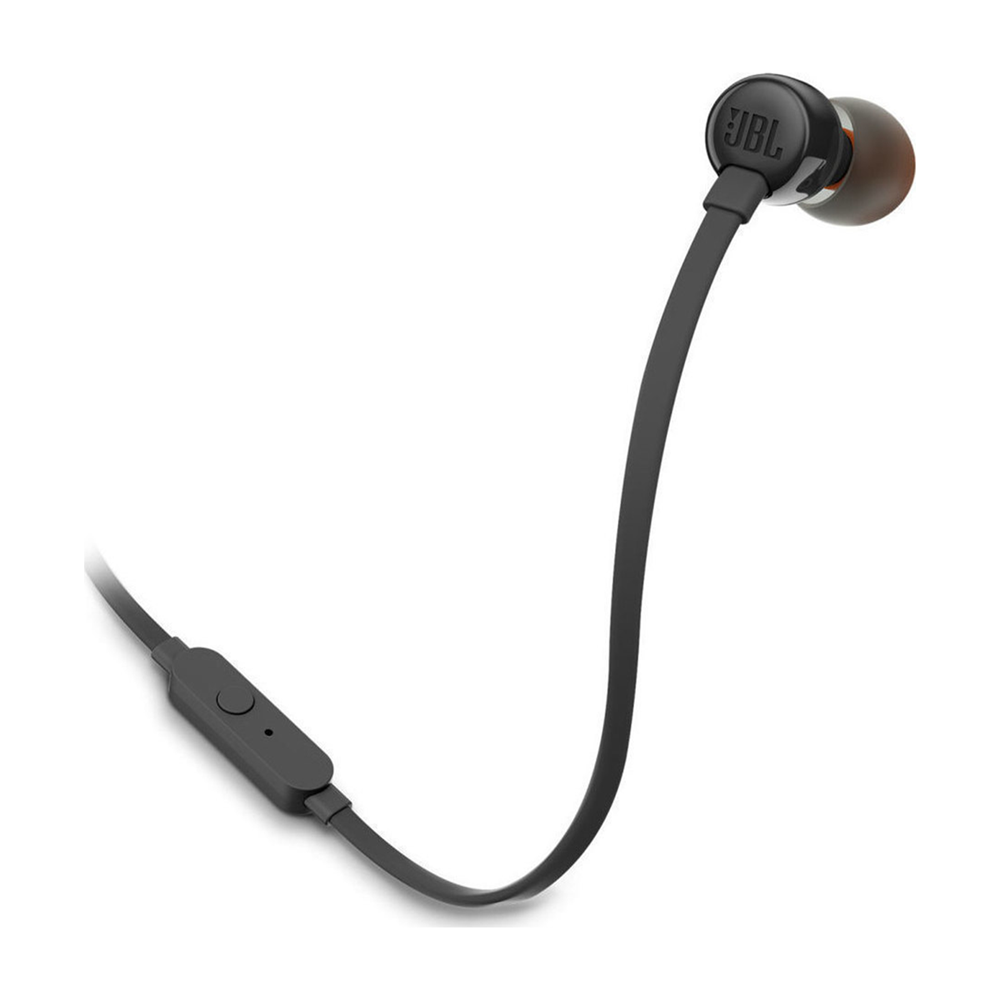 JBL Earphones 3.5mm with Mic Tune 110, Black - Image 3