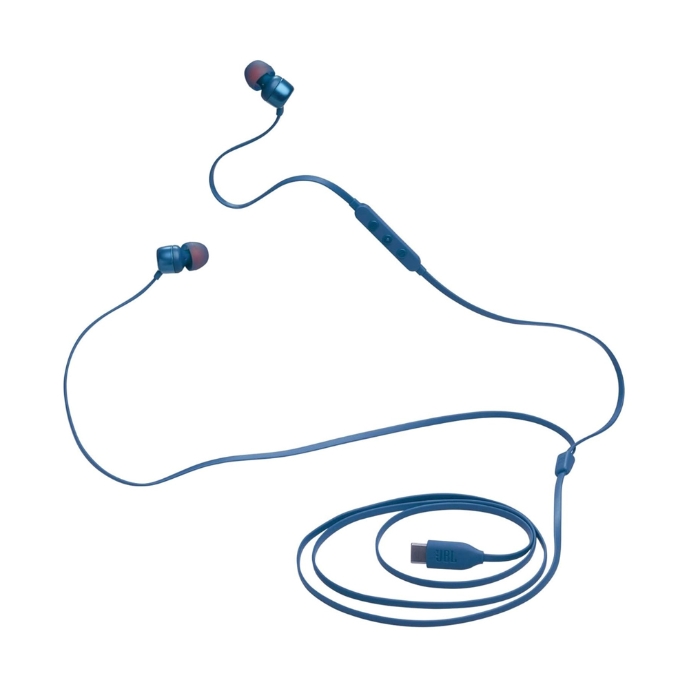 JBL Earphones Type-C with Mic Tune 310C, Blue - Image 2