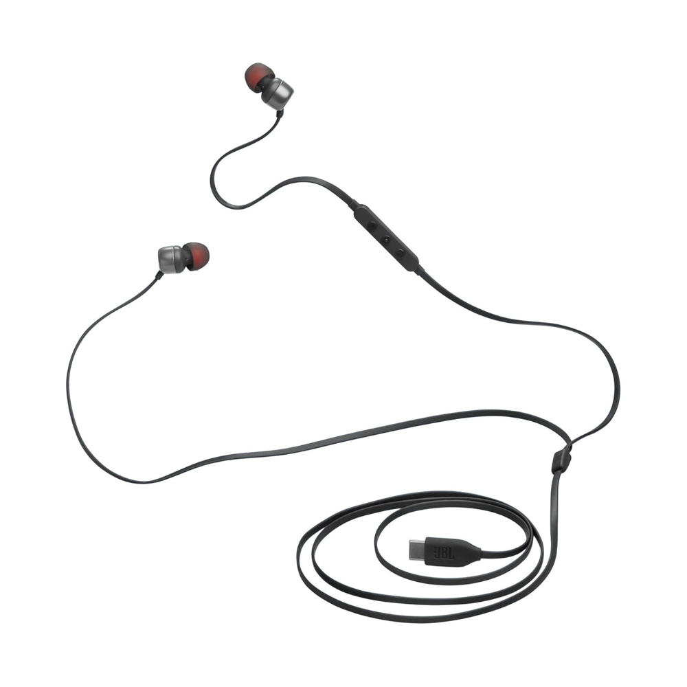 JBL Earphones Type-C with Mic Tune 310C, Black - Image 2
