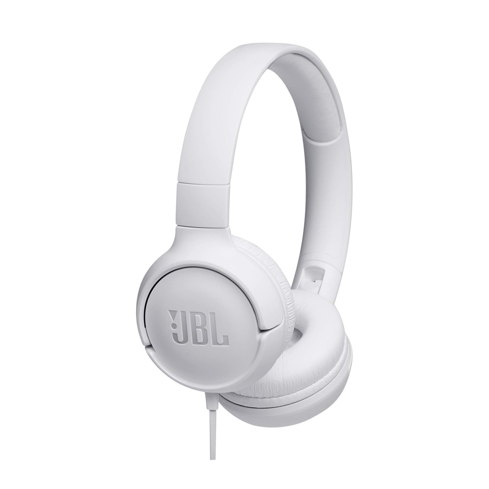 JBL On-Ear Headphones with MIC Tune 500, White