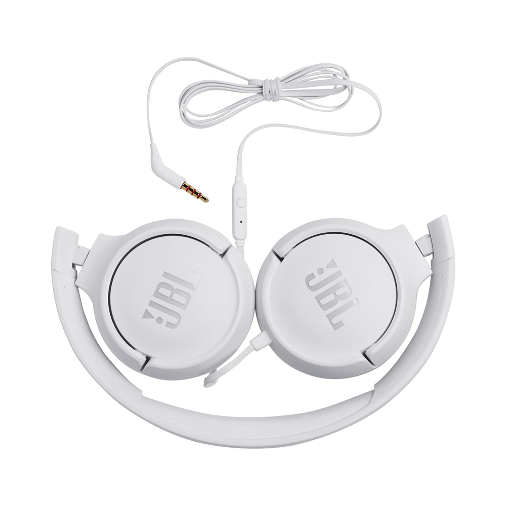 JBL On-Ear Headphones with MIC Tune 500, White - Image 3