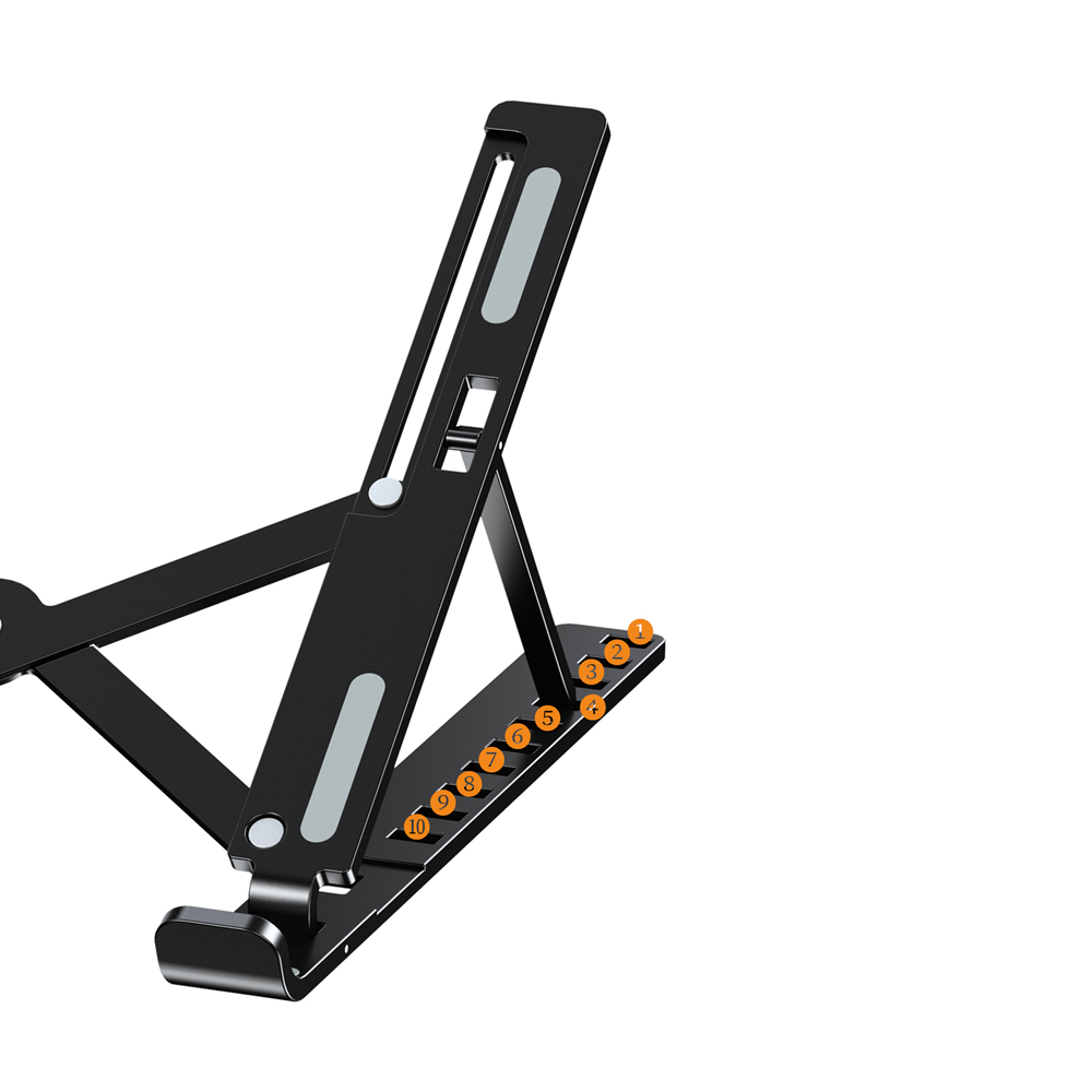 Jokade Laptop Stand Aluminum Alloy, Black - Image 2