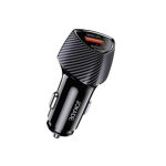 Jokade Car Charger Baimu Series 1*USB-A+1*Type-C 60W, Black