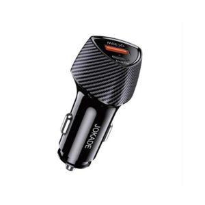 Jokade Car Charger Baimu Series 1*USB-A+1*Type-C 60W, Black