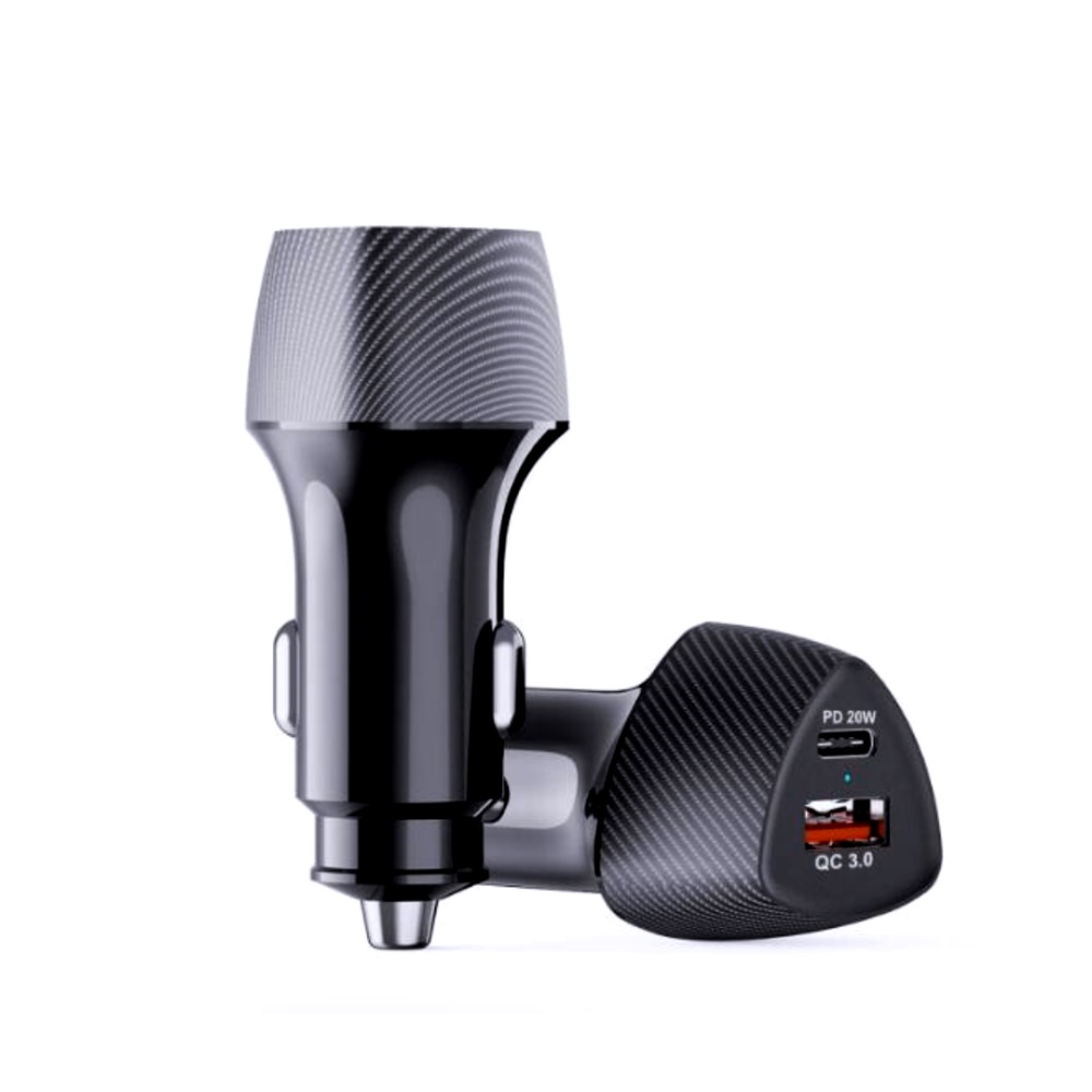 Jokade Car Charger Baimu Series 1*USB-A+1*Type-C 60W, Black - Image 2