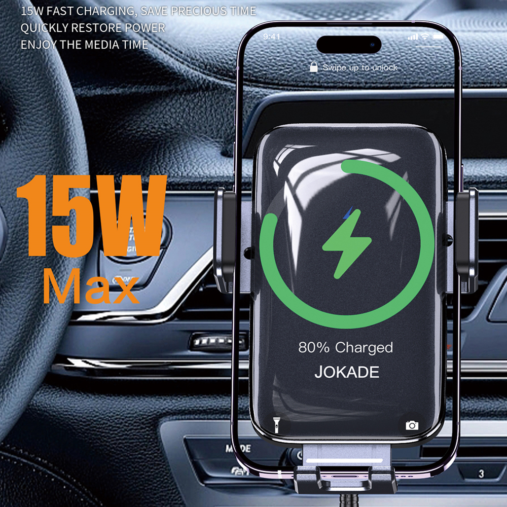 Jokade Car Holder Wireless Air Vent Gravity JH044, Black - Image 2