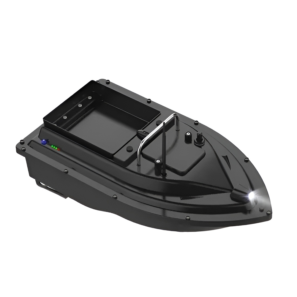 GPS Fishing Bait Boat with Large Bait Container with 500M Remote Range, Black