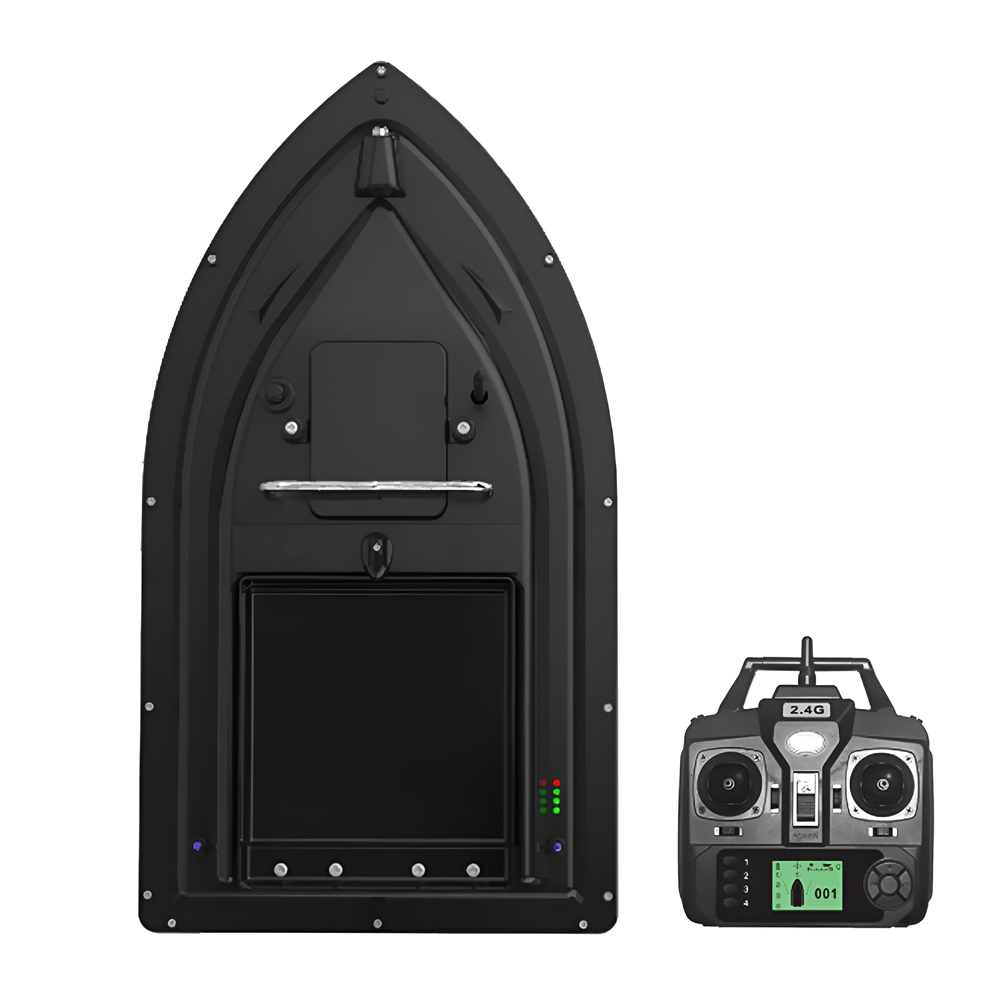 GPS Fishing Bait Boat with Large Bait Container with 500M Remote Range, Black - Image 3