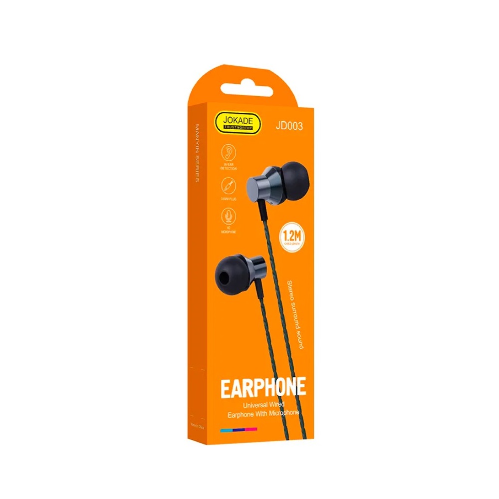 Jokade Earphone with Mic 3.5mm Manyin, Tarnish - Image 3