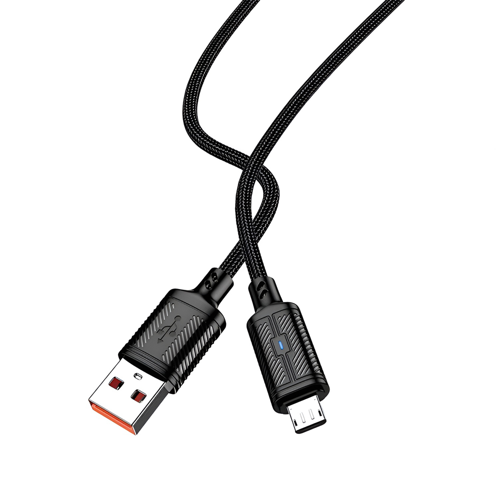 Jokade Cable USB to Micro-USB 3A 1.2m Intelligent Power-off JA049, Black - Image 3