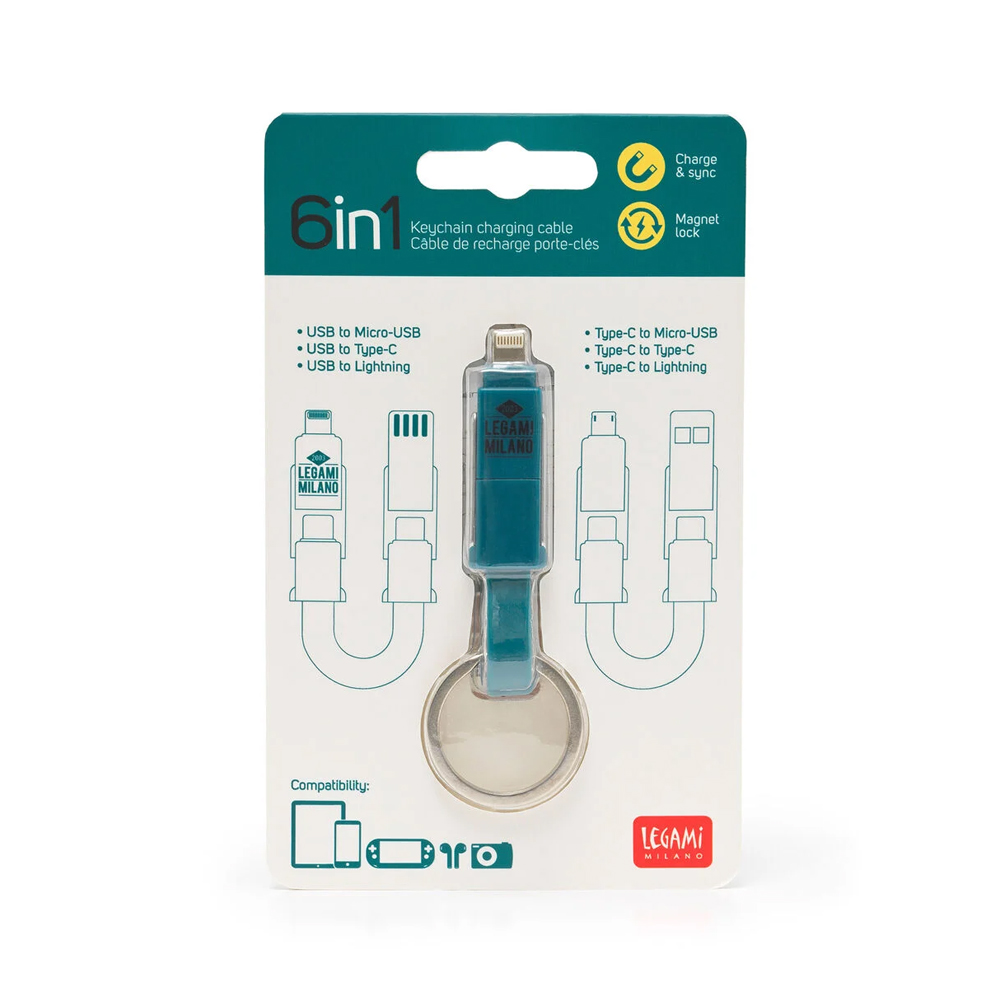 Keychain Charging Cable 6 in1, - Image 3