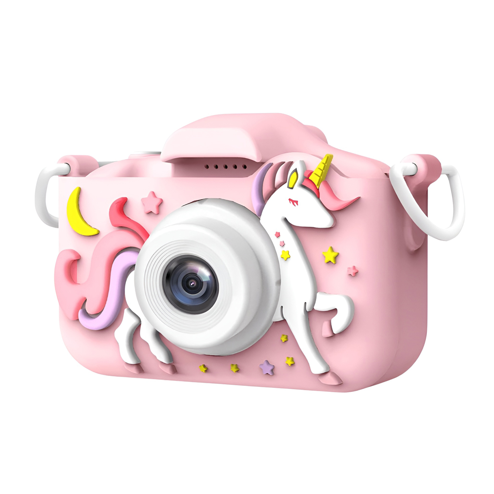 Digital Kids Camera Unicorn with microSD, Pink