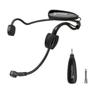 Kimafun Wireless Microphone 2.4GHz KM-G100-1, Black
