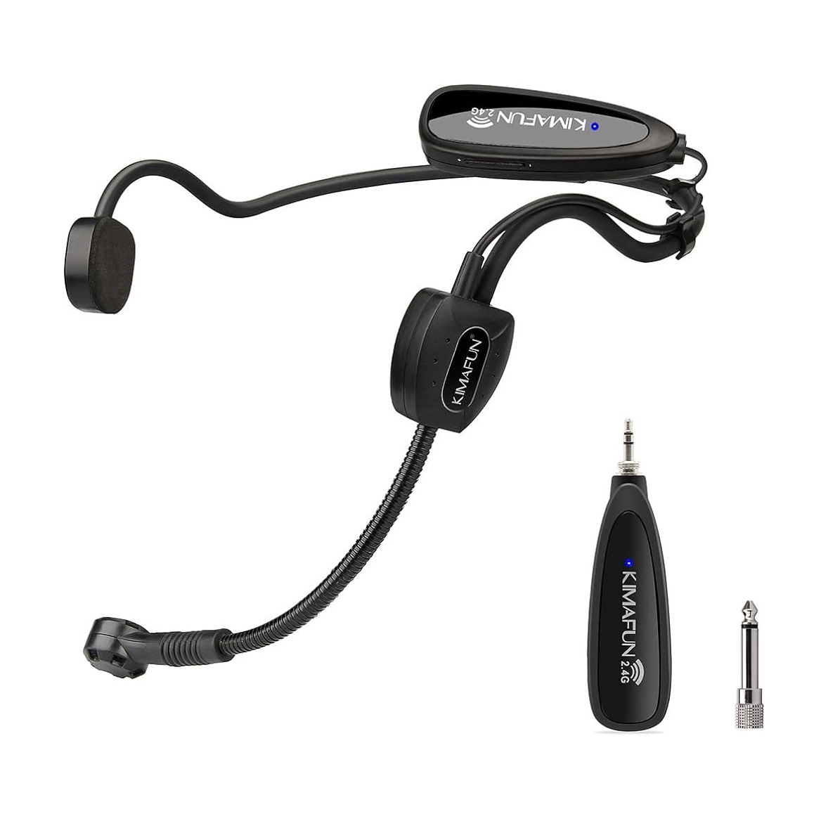 Kimafun Wireless Microphone 2.4GHz KM-G100-1, Black