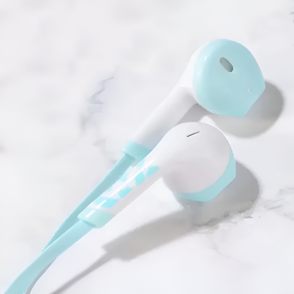 Keeka Earphones 3.5mm Q30, Blue - Image 2