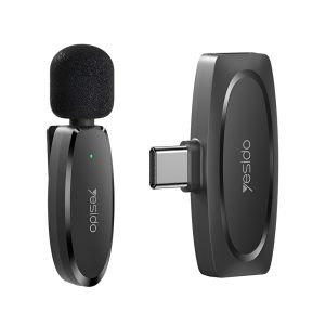 Yesido Digital Single Wireless Microphone (Type-C) KR11, Black