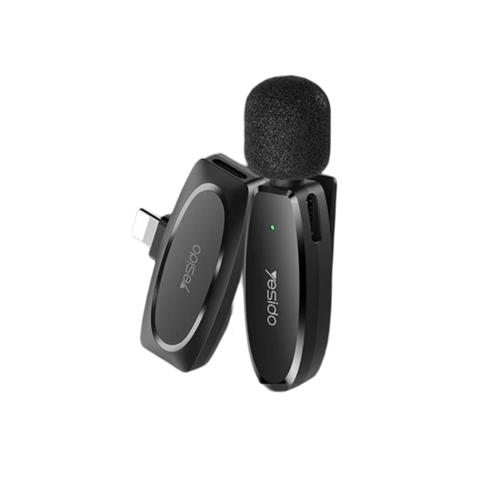 Yesido Digital Single Wireless Microphone (Type-C) KR11, Black - Image 2