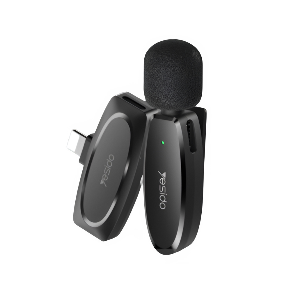 Yesido Digital Single Wireless Microphone (Lightning) KR12, Black - Image 2