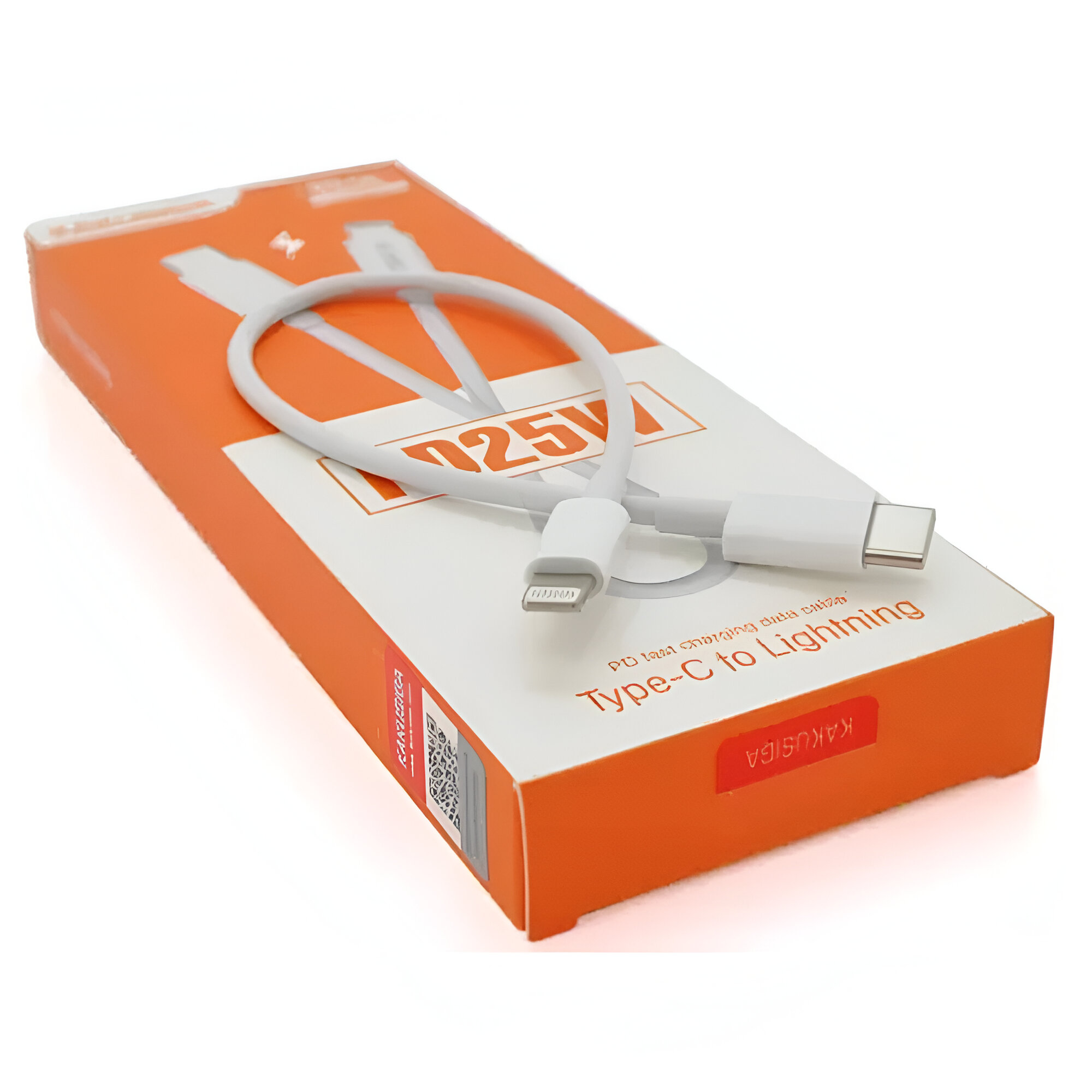 Ksiga Cable Type-C to Lightning Premium 25W 0.25m, White - Image 3