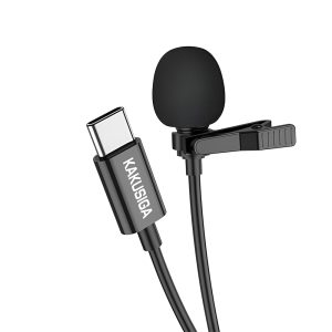 Ksiga Wired Lavalier KSC-763 Type-C 2M, Black