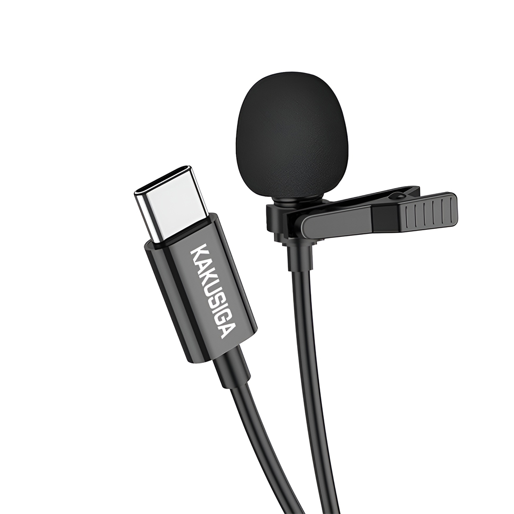 Ksiga Wired Lavalier KSC-763 Type-C 2M, Black