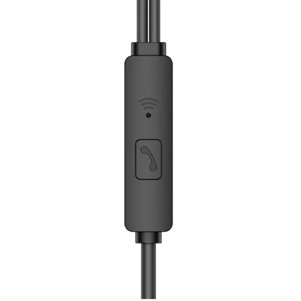 Ksiga Earphones 3.5mm with Mic Feile KSC-403, Black - Image 2