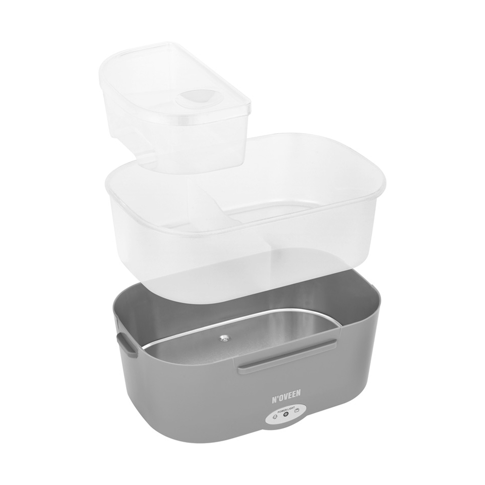 NOVEEN Lunch Box LB340 220-240 Volt,23x16x10,5 cm,INOX interior,Power 40 W Dark Grey - Image 3