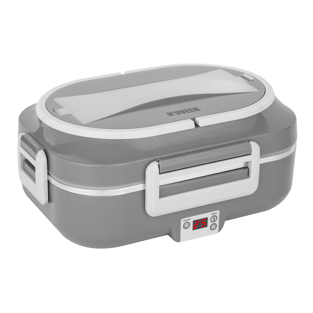 NOVEEN Lunch Box LB640 12/24/220-240 Volt,24x18,5x11 cm,INOX interior,Power 60 W Dark Grey