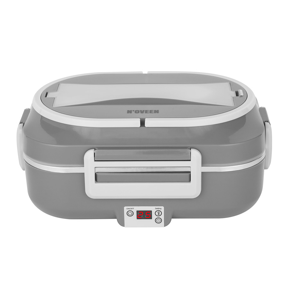 NOVEEN Lunch Box LB640 12/24/220-240 Volt,24x18,5x11 cm,INOX interior,Power 60 W Dark Grey - Image 2