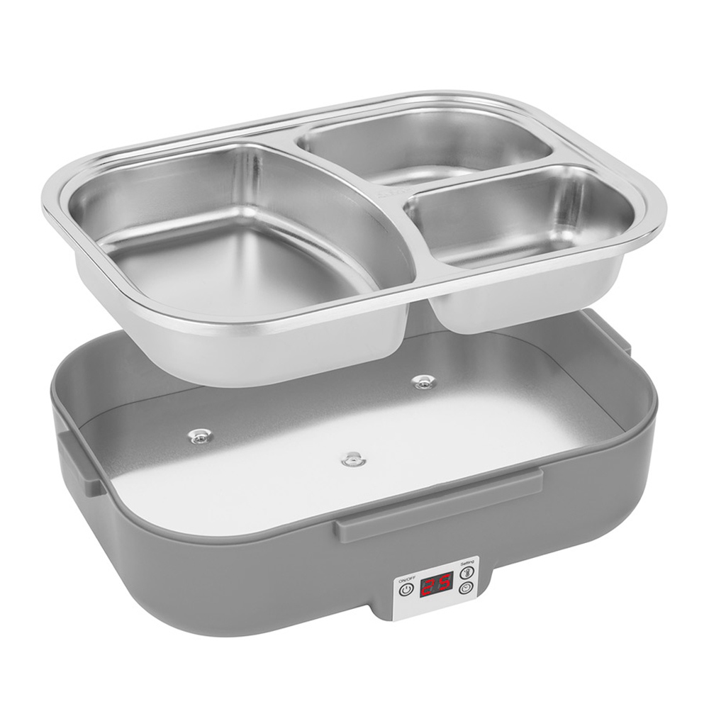 NOVEEN Lunch Box LB640 12/24/220-240 Volt,24x18,5x11 cm,INOX interior,Power 60 W Dark Grey - Image 4