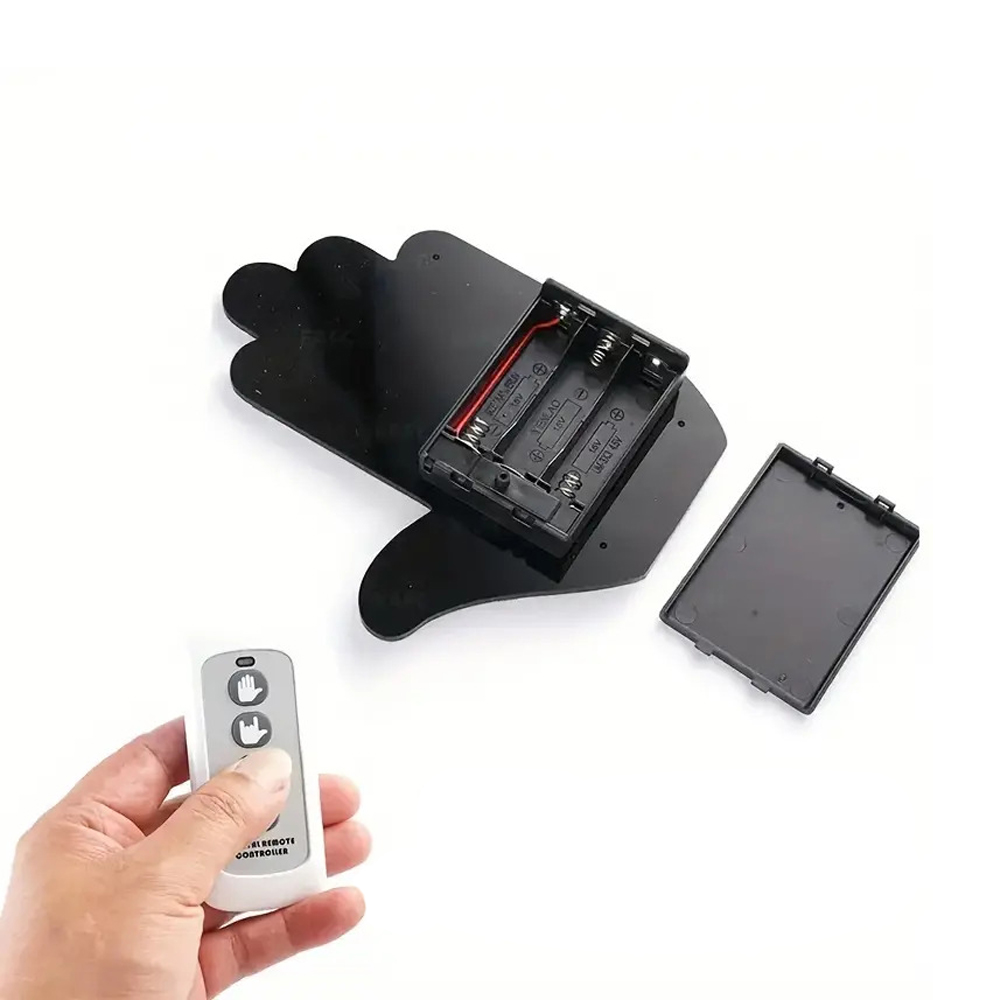 LED Neon Hand Gesture Light for Cars with Remote Control, Finger Accent Lights, Black - Image 2