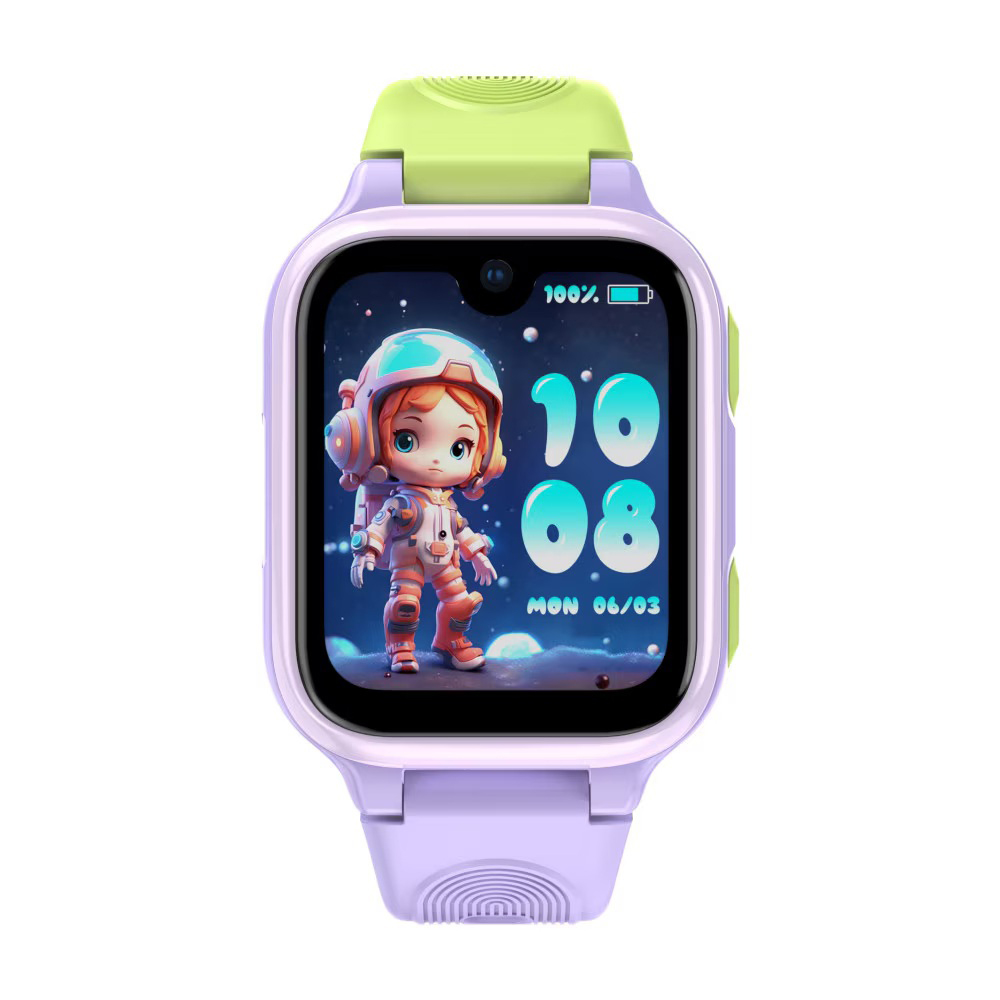 Lagenio Kids Smart Watch 4G with AI, K9, Purple - Image 2