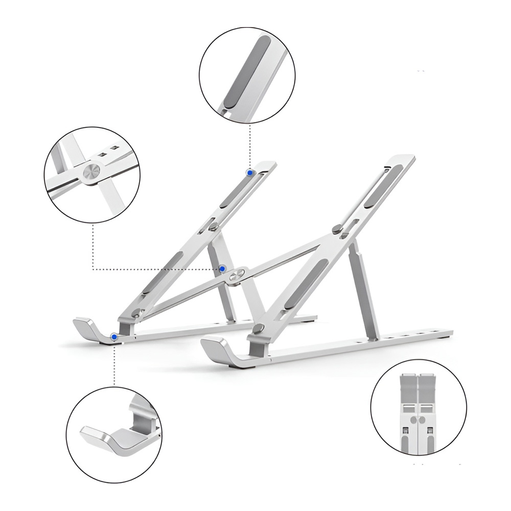 Yesido Laptop Stand Aluminum LP01, Silver - Image 3
