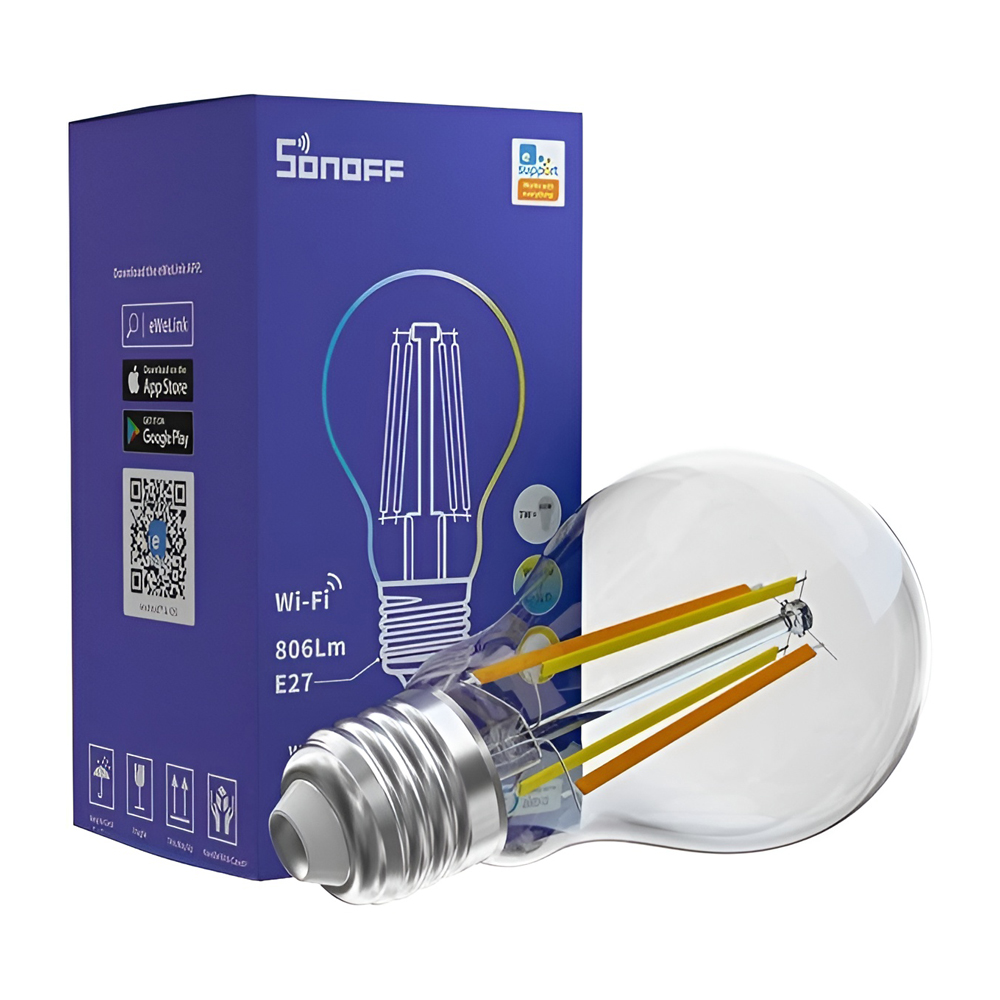 Sonoff Smart LED Filament Bulb (Cyan) Wi-Fi E27 7W 806Lm (B02-F-A60) - Image 2