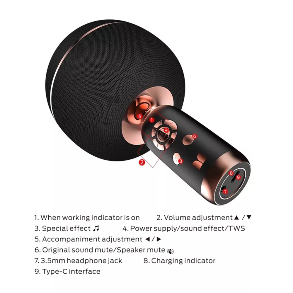 Monster Karaoke Microphone Superstar M97, Black - Image 3
