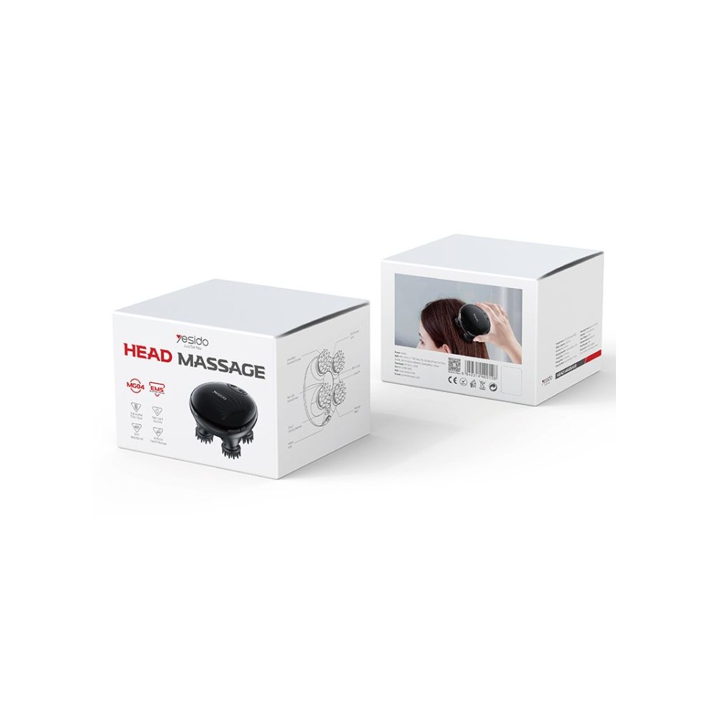 Yesido Head Massager MG04, Black - Image 2
