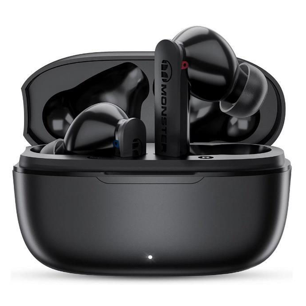 Monster TWS Earphones N-Lite Clear Talk, Black - Image 2