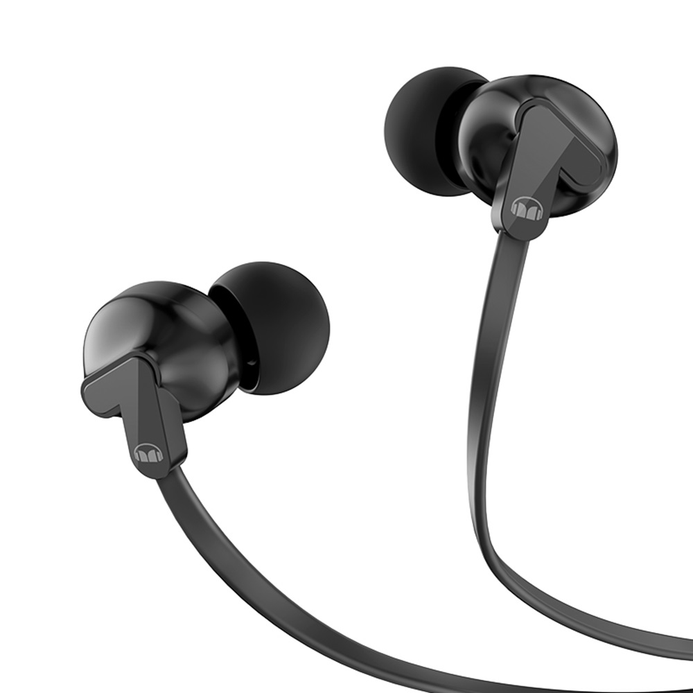 Monster Earphones 3.5mm with Mic Rave V1, Black - Image 3