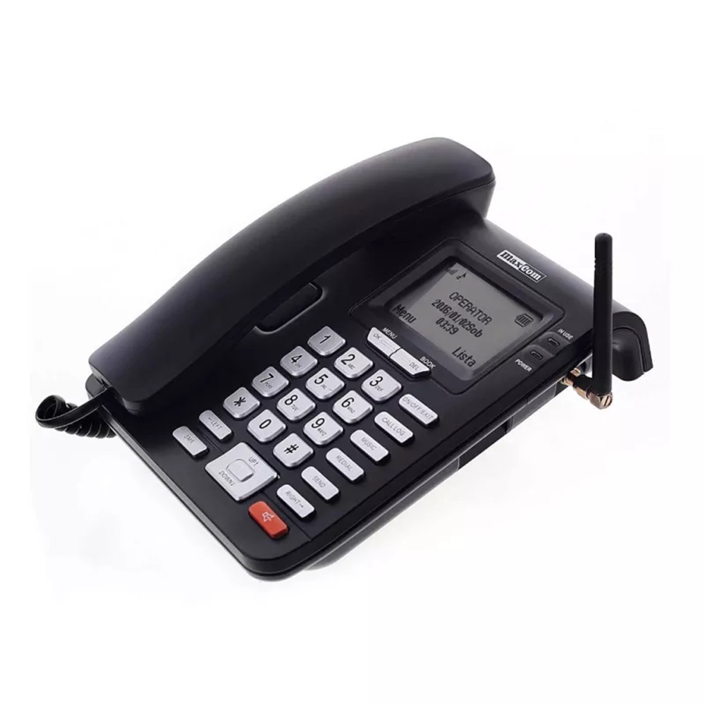 Maxcom GSM Fixed Wireless Phone MM28DHS 2G Black - Image 2