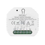Moes Matter over Wi-Fi Mini Smart Switch Module 2 Gang 10A (Neutral Wire)
